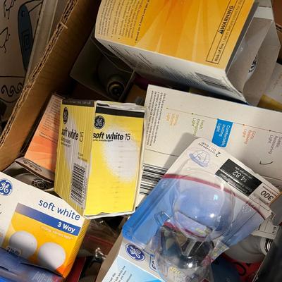 Big box of light bulbs