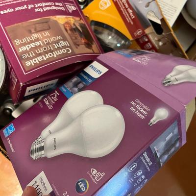 Big box of light bulbs