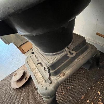 Antique cast iron cook stove