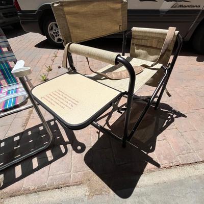 Folding patio chairs