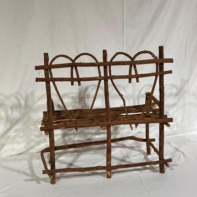 Rustic Miniature Benches and Shelf (B1-DZ)