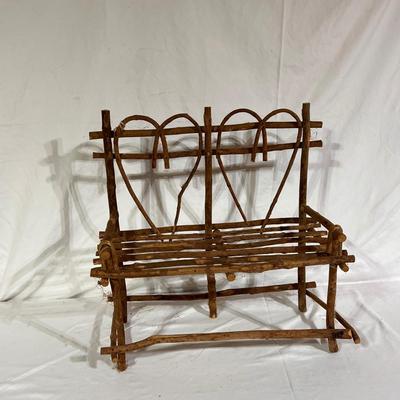 Rustic Miniature Benches and Shelf (B1-DZ)