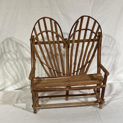 Rustic Miniature Benches and Shelf (B1-DZ)