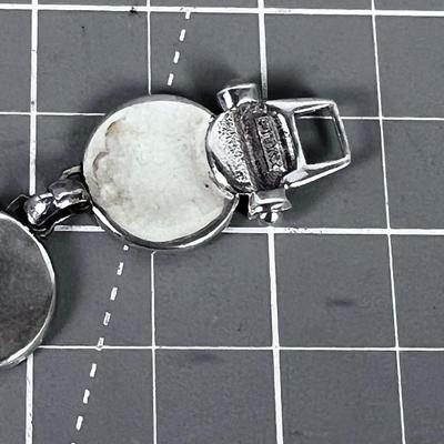 Coin Bracelet Sterling Silver