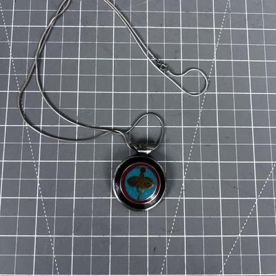 Asian Inlay Pendant - Extra COOL!  