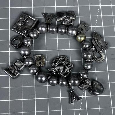 Charm Bracelet, Plated 