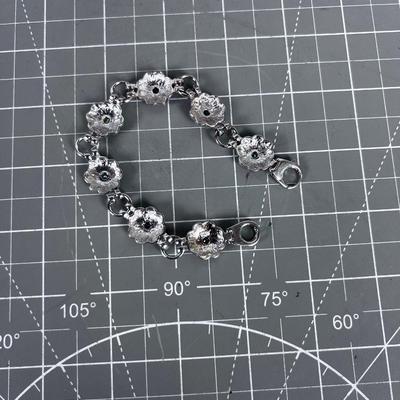 Colorful Enamel Silver Bracelet 