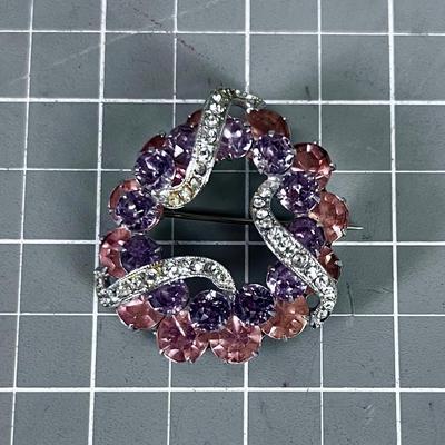 Pink Power Rhinestone! Marked EISENBERG! MOST WORTHY!!!! 