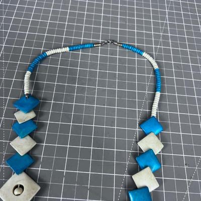 Some Sort of Organic Bone Beads Necklace 