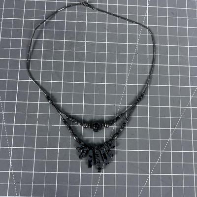 Obsidian Snow Flack and Liquid Silver, Fabulous Energy 