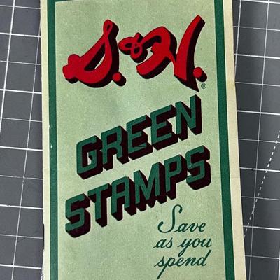S & H Green Stamps Book