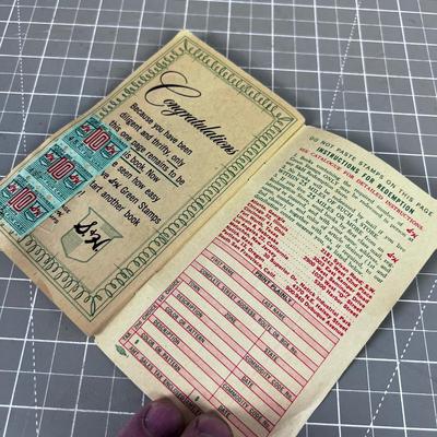 S & H Green Stamps Book