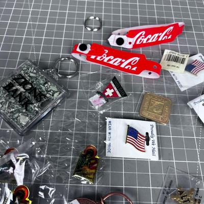 Pins and Keychains Misc. 