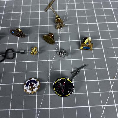 A Bunch of Tie Tacks & Lapel Pins