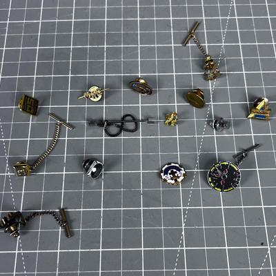 A Bunch of Tie Tacks & Lapel Pins