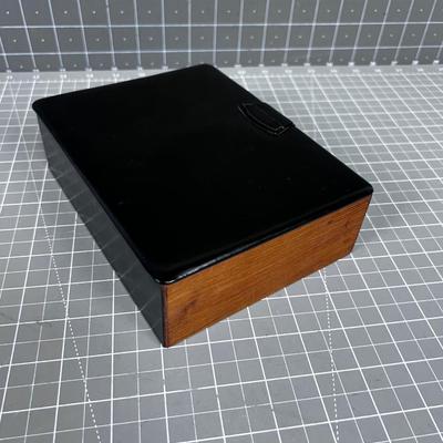 Masculine Jewelry Box with Key Mid Century