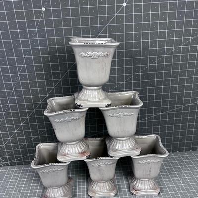 6 - Square Vases NEW 
