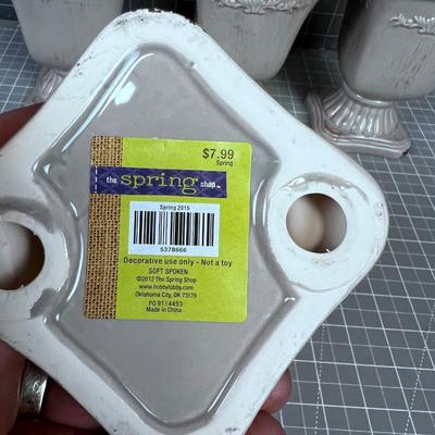 6 - Square Vases NEW 