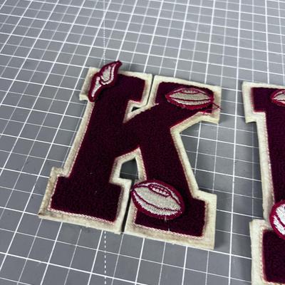 "K" Letter Jacket Letters Vintage 1960's 