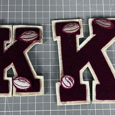 "K" Letter Jacket Letters Vintage 1960's 