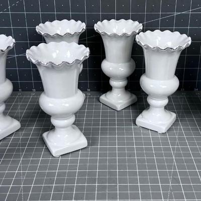 (8) Darling NEW Fluted Vases