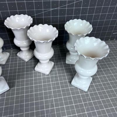 (8) Darling NEW Fluted Vases