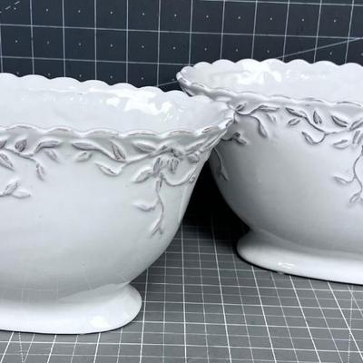 2 Oval Planters, New  
