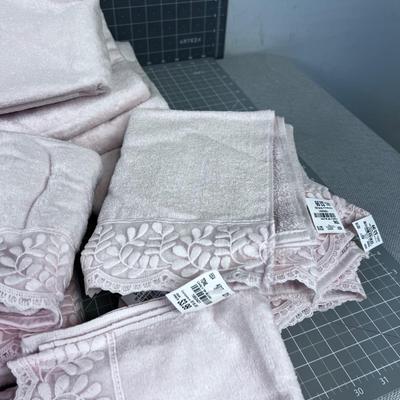 NEW PRETTY in Pink Towels 