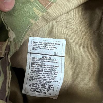 2 Pair of CAMO Genuine U.S. Army Pants