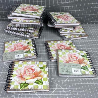 (6) Un Opened Plus more; SHABBY CHIC Journals NEW Floral Lined Paper NEW 