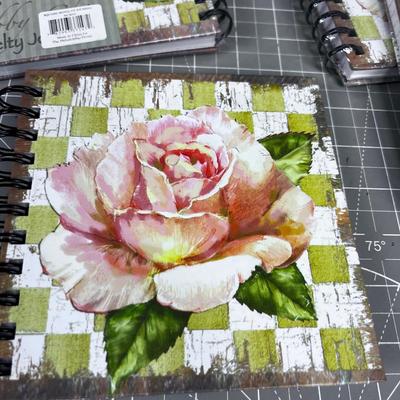 (6) Un Opened Plus more; SHABBY CHIC Journals NEW Floral Lined Paper NEW 