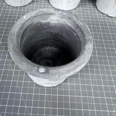 (6) Planters THICK Terra Cotta 