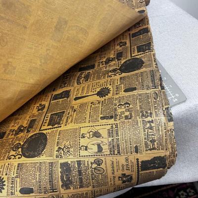 Vintage News Print Wrapping Paper 