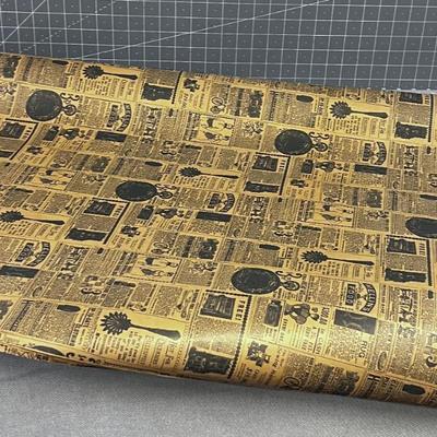 Vintage News Print Wrapping Paper 
