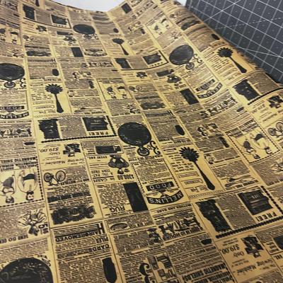 Vintage News Print Wrapping Paper 