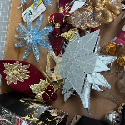 Christmas Ornament Tray with Glass Candy BOOTS 