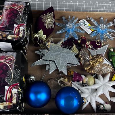 Christmas Ornament Tray with Glass Candy BOOTS 