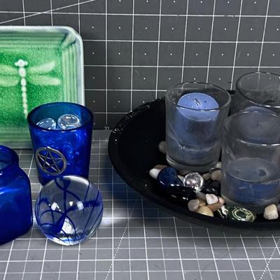 Grandma's Secret Garden, Fun Altar Items, Candle Rock Garden Etc.,