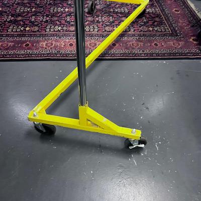 Commercial Z BASE Rolling Yellow Base Clothing Rack