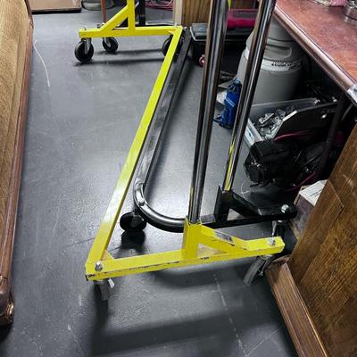 Commercial Z BASE Rolling Yellow Base Clothing Rack
