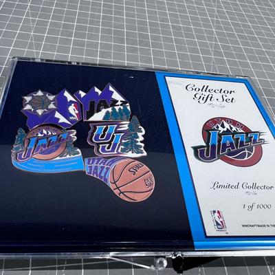 Utah JAZZ Collector Gift Set of Pins 1 of 1000 WOW! 