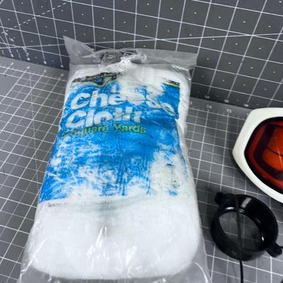 Outdoor Items: Fire Starter, Rain Coat, Etc. 