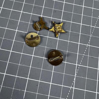 (4) Vintage Girl Scout Pins 