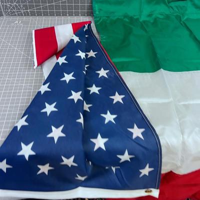 2 Flags Italian and American 