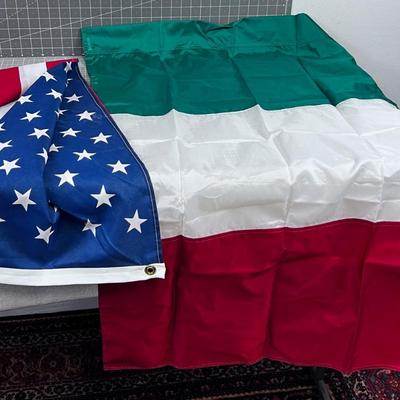 2 Flags Italian and American 