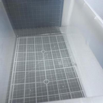 2 Clear Storage Tubs with Lids
