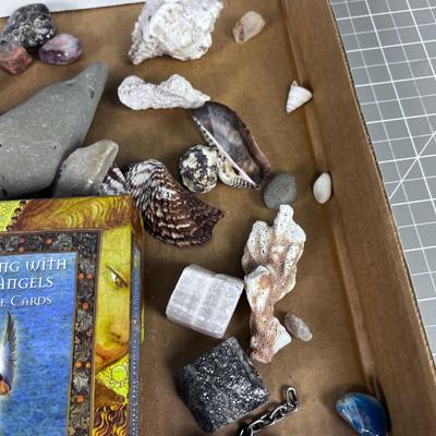 Healing with the Angels; Cards and Rocks 
