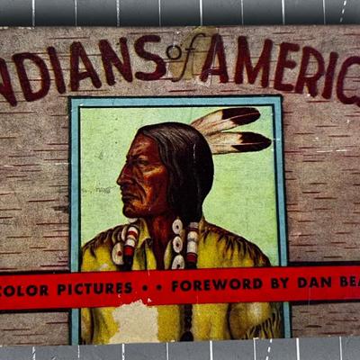 Indians of American Post Card Size Book 