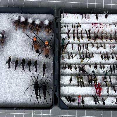 Box of fly ties, by a Pro in the Business