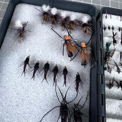 Box of fly ties, by a Pro in the Business